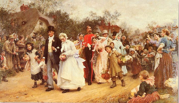 The Wedding painting - Luke Fildes The Wedding art painting
